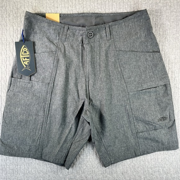 AFTCO Aftech Diffuse M105 performance new with tags Men (30) gray fishing shorts - Picture 1 of 14